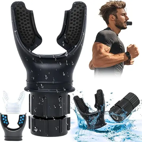 Portable Running Breathing Trainer Device, 1 Count Lung Breathing Trainer, Exercise Trainer with Resistance Adjustable, Easy to Clean and Use
