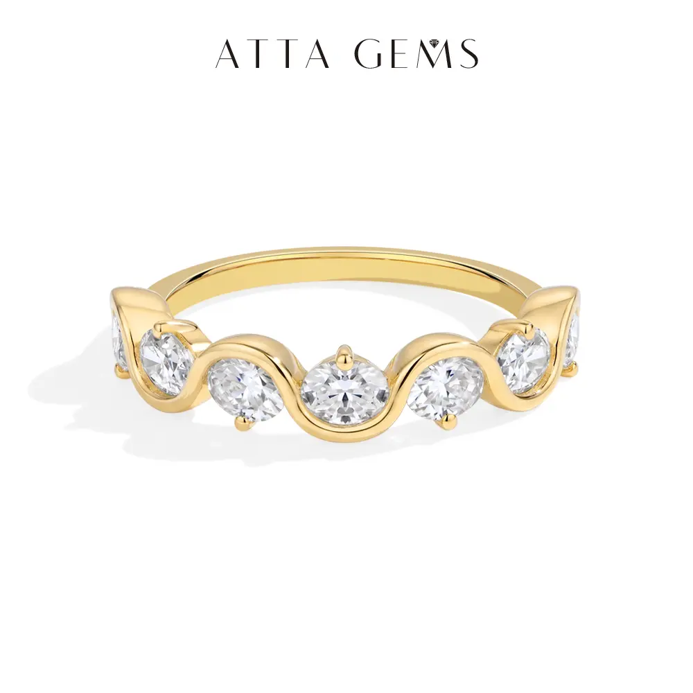 ATTAGEMS Oval Cut Engagement Ring for Women, 3x4mm Lab-Created Moissanite in S925 Sterling Silver, Daily Wear Fine Jewelry Gift, Moissanite Ring R435, Female, Adults, R435 Model, Moissanite Solitaire Ring