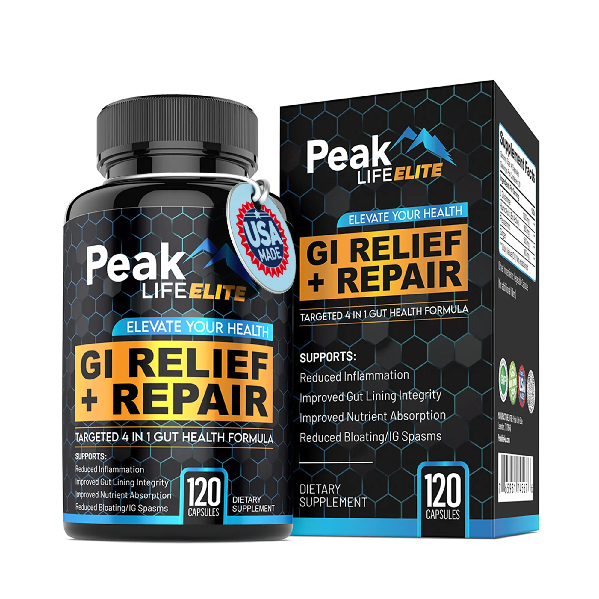 Peak LIfe Elite GI Relief & Repair Gut support Supplement