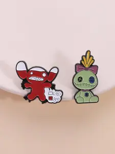 Cute Cartoon Brooch, Fashionable Alloy Brooch for Party, Brooch Suitable for Backpacks, Jeans, Scarves, Hats Decoration, Trendy All-match & Exquisite Brooch for Birthday Gift
