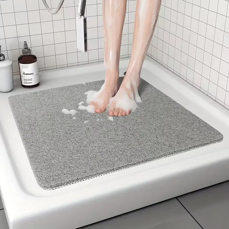Non-Slip Bath Mat PVC Watermelon Flower Shower Pad, Safe Comfortable Shower, Kitchen Rug, Laundry Room, Bedroom, Indoor Mat, Bathroom Accessory, Floral Bath Mats