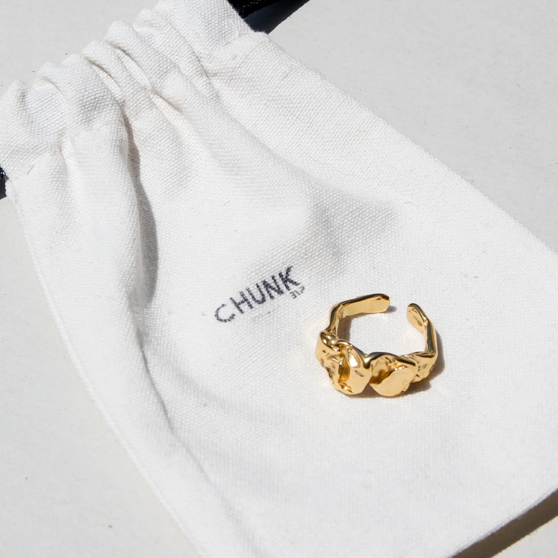 Lava Ring 18K Gold Plated Chunky Statement Ring, Irregular Chunky Ring, Bold Ring,  Waterproof ring