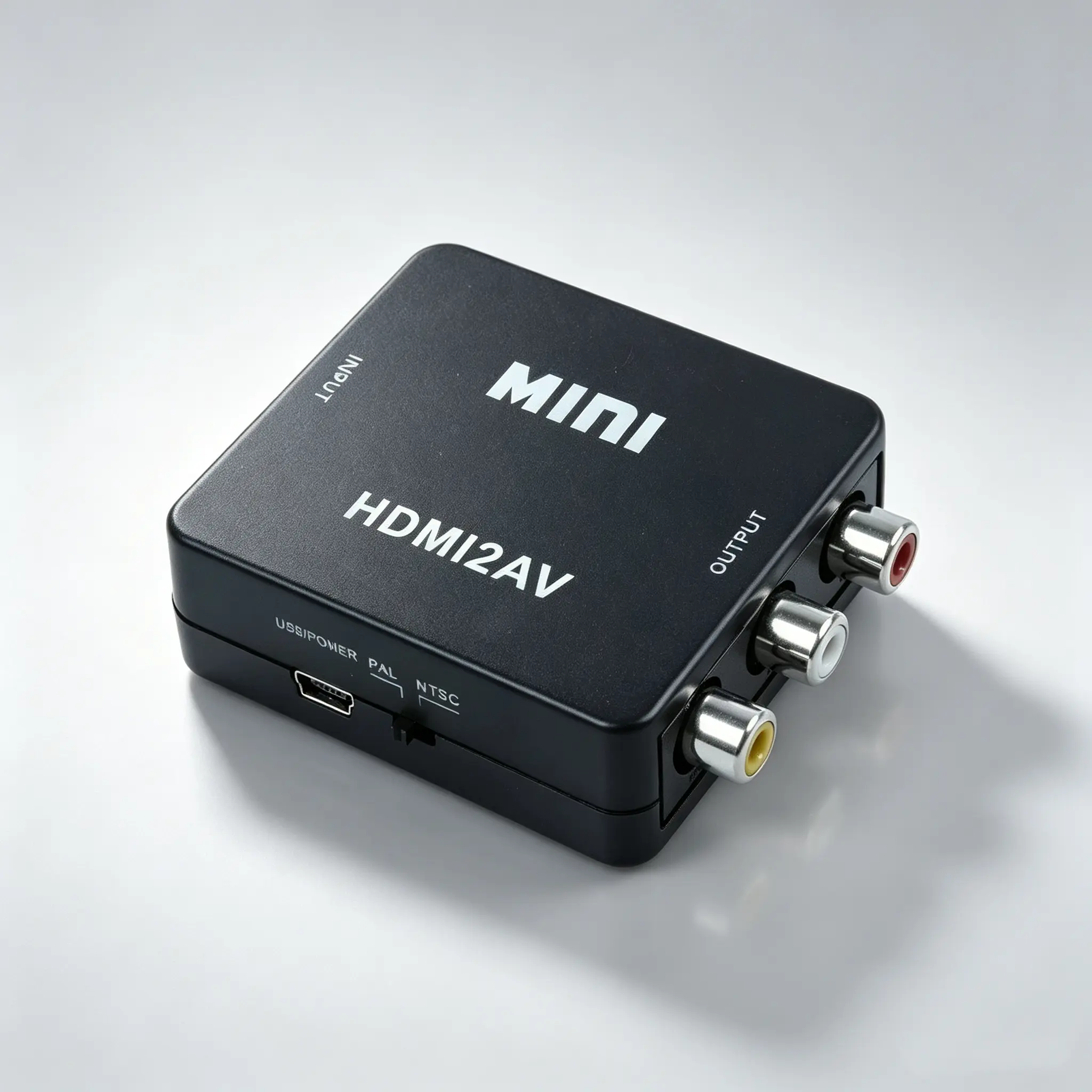 HDMI to RCA/AV Adapter, 1080p CVBS Composite Video Adapter, HDMI to 3-Color 3RCA Cable, Compatible with Xbox, TV PCs, and DVD Players
