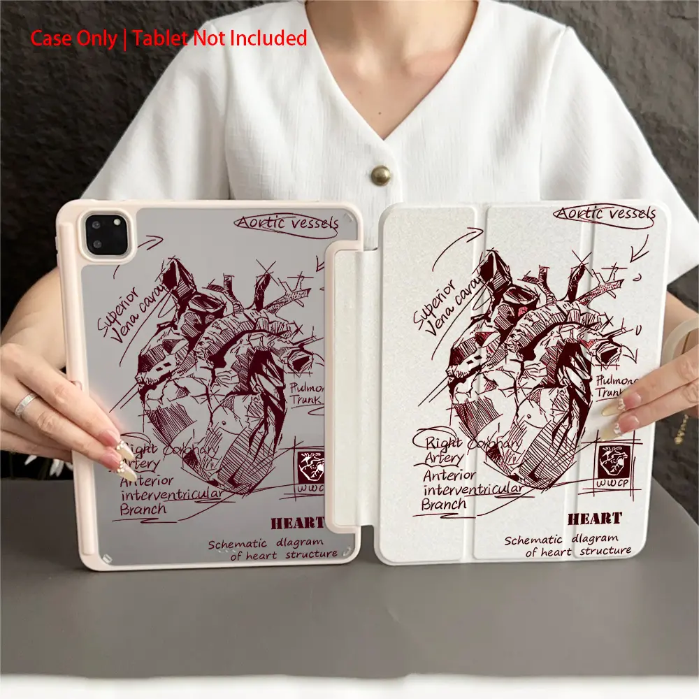 Protective Folio Tablet Case, Tablet Covers with Pen Holder for iPad 10.9/Pro11/10th/iPad7/8/iPad Air 4/5/iPad Pro/iPad Air 13(M3 2025)/iPad Air 11(M3 2025)/iPad Air 11(M3 2025)/iPad 11(A16 2025), Auto Sleep/Wake Function/Stylish Tablet Accessories