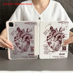 1 Piece Protective Folio Tablet Case with Pen Holder compatible with iPad 10.9/Pro11/10th/iPad7/8/iPad Air 4/5/iPad Pro/iPad Air 13(M3 2025)/iPad Air 11(M3 2025)/iPad Air 11(M3 2025)/iPad 11(A16 2025), Auto Sleep/Wake Function/Stylish Tablet Accessories