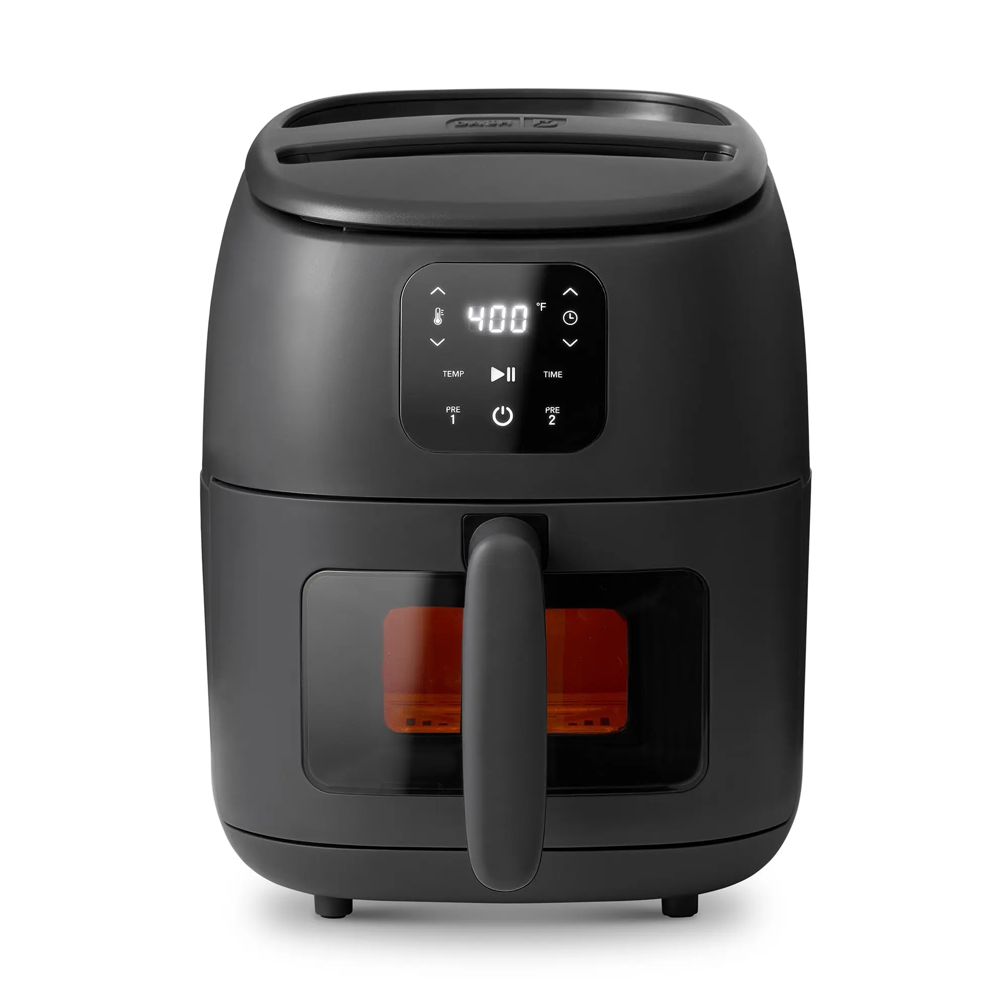 DASH Tasti-Crisp Infrared Digital Air Fryer - 2.6Qt Plastic Countertop Fryer with Digital Display, 400°F Custom Cook Function, Auto Shake Alert, 2 Presets, Cool-Touch Midcycle, Less-Oil Crisping, Hand Wash Compatible for Small Meals, Crisp w/ Soft Core