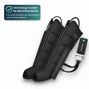 Air Compression Leg and Foot Massager for Circulation and Pain Relief to Relieve Pain Swelling Edema with 8 Intensities & 6 Modes - Great Gift for Wife Mom and Friend