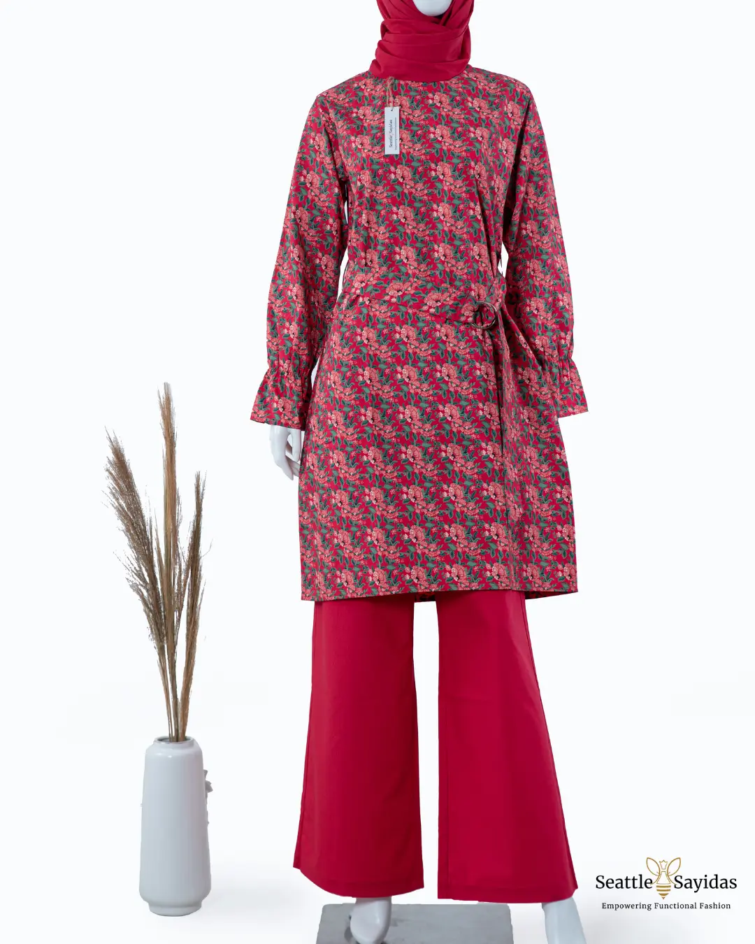 Top Poet Tunic Dress in Viva Magenta