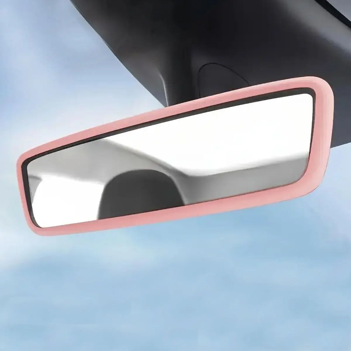 Car Rearview Mirror Protective Cover, 1 Count Silicone Rearview Mirror Protective Case, Universal Automotive Car Interior Accessories for Model 3/Y