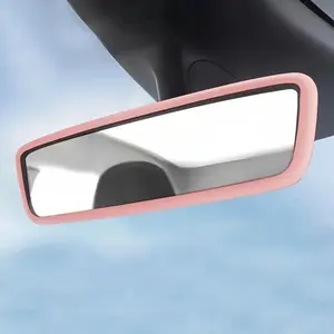 Car Rearview Mirror Protective Cover, 1 Count Silicone Rearview Mirror Protective Case, Universal Car Interior Accessories for Model 3/Y