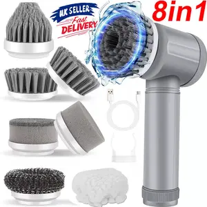 Electric Spin Scrubber | Cordless Cleaning Brush with 7 Brush Heads