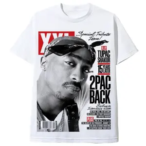 Tupac Skaur Rap Hiphop Y2k Streetwear Tee Shirt