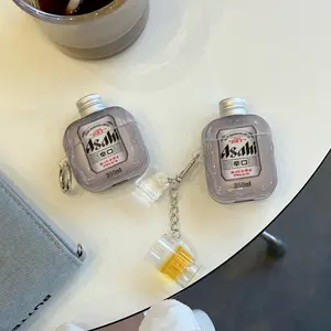 1 Pc Funny Beer Design AirPods Case for AirPods Pro 3rd Gen & AirPods 2nd / 3rd Generation, Protective Cover for Apple Earbuds