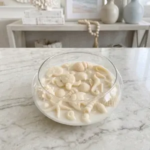 Handmade Sea Design Soy Candle Premium Quality Decorative Ornaments for Home