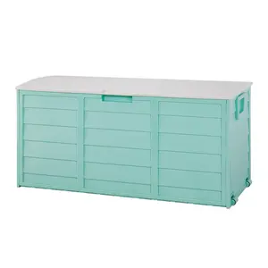 Outdoor Storage Box with Wheels, 75 Gallon Resin Deck Box Organization and Storage for Patio Storage Box Outdoor Cushions, Throw Pillows, Garden Tools and Pool Accessories