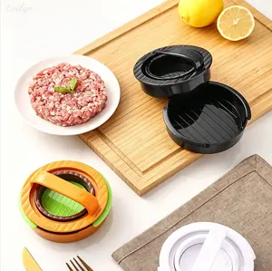 Non‑Stick Hamburger Patty Press Mold, Plastic Burger Maker, Easy‑Release Patty Shaper for BBQ & Home Cooking