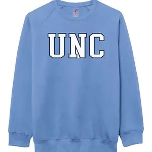 UNC Letters Adult Crewneck Sweatshirt in Carolina Blue