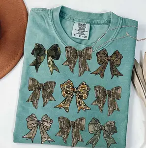 Comfort Colors Retro Camo Coquette Bow Shirt, Vintage Hunting Shirt,Camo Coquette Bow , Camo Hunting , Bow Camo Coquette
