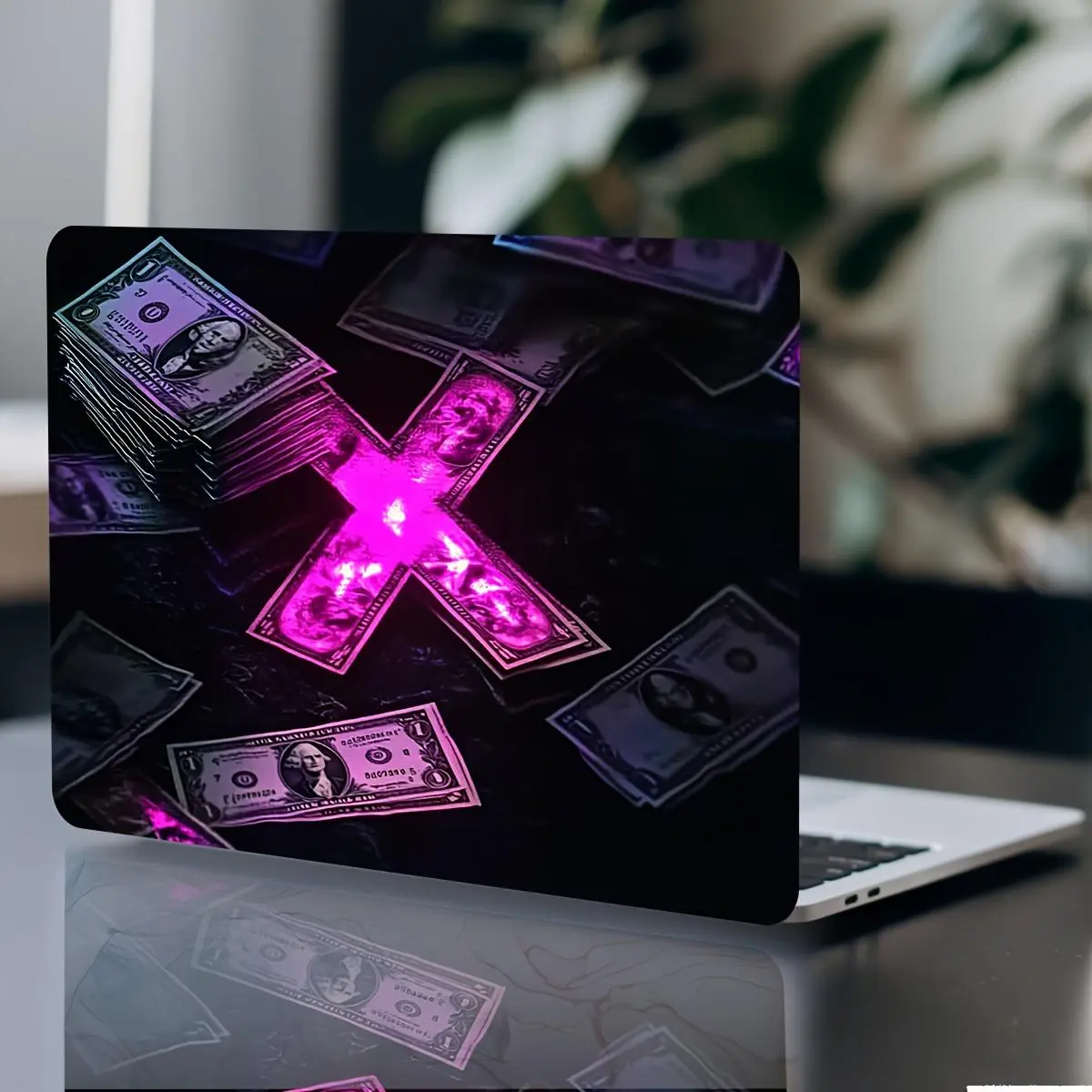 Creative Money Pattern Laptop Skin, Waterproof & Scratch-proof Laptop Decal, Laptop Accessories Protective Cover Compatible with MacBook & Laptop