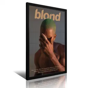 Frank Ocean "Blonde" Album Poster |   Music Cover Wall Art Print |   Minimalist Aesthetic Decor for Bedroom, Studio & Home
