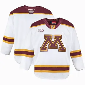 Minnesota Golden Gophers CCM Away Replica Hockey Jersey – White - Adult & Youth Sizes – Ice Hockey Fan Gear In All Colors