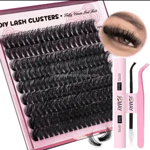Eyelashes Extensions kit Makeup for Longer natural Lashes Cosmetic national day girl beginner