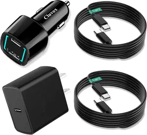 W Super Fast USB C Car Charger and Wall Charger Block for Samsung S/S Ultra/Plus/S/S/S/Note /W, iPhone  Pro Max, Galaxy Tab S+/S PPS Type C Fast Charging with  Pack .ft Cable
