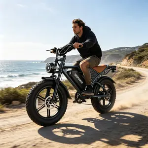 *Certified Ebike, 1500W Peak 20" Fat Tire Electric Bicycle, 59MPH, 45-160 Miles Long Range, 48V 20/35/60AH Battery Powered Dirt Bike For Adults