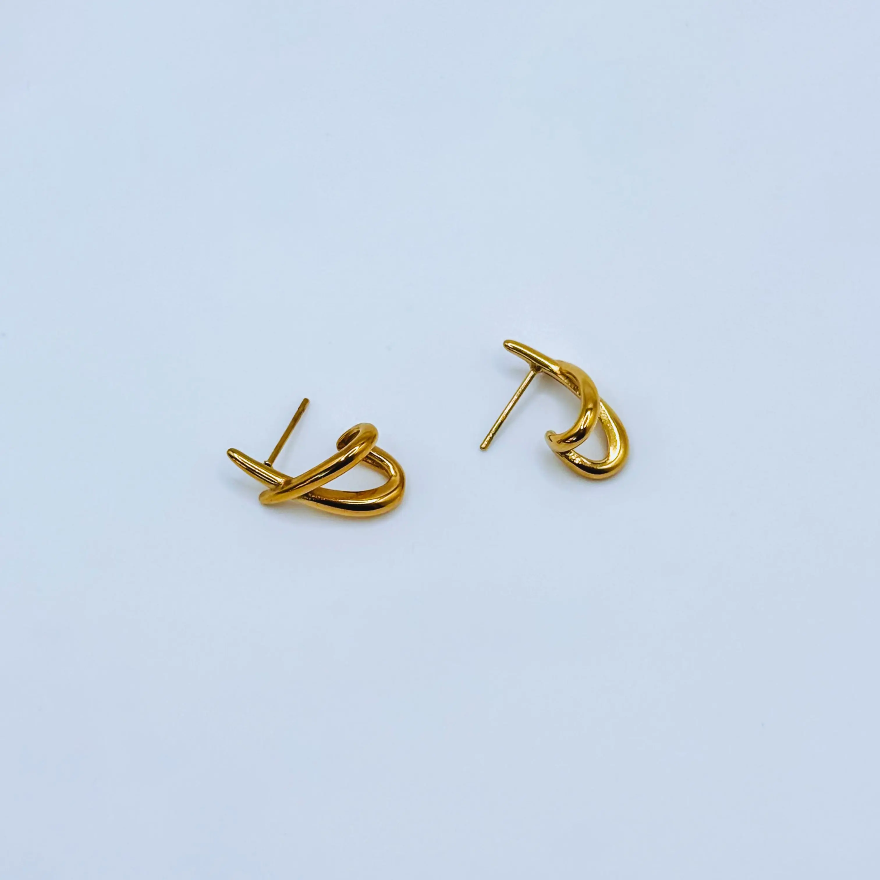 Gold Wishbone Earrings