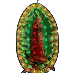 Virgin of Guadalupe with Lights - Religious Decor