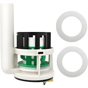 Toilet Flush Valve Replacement Part for Integrated Toilet 3inch Flush Holes, Compatible with Toto THU Series Toilet Tank, Includes Repair Kit, Comes with Two Silicone Gaskets, Repair Kit, Easy Installation