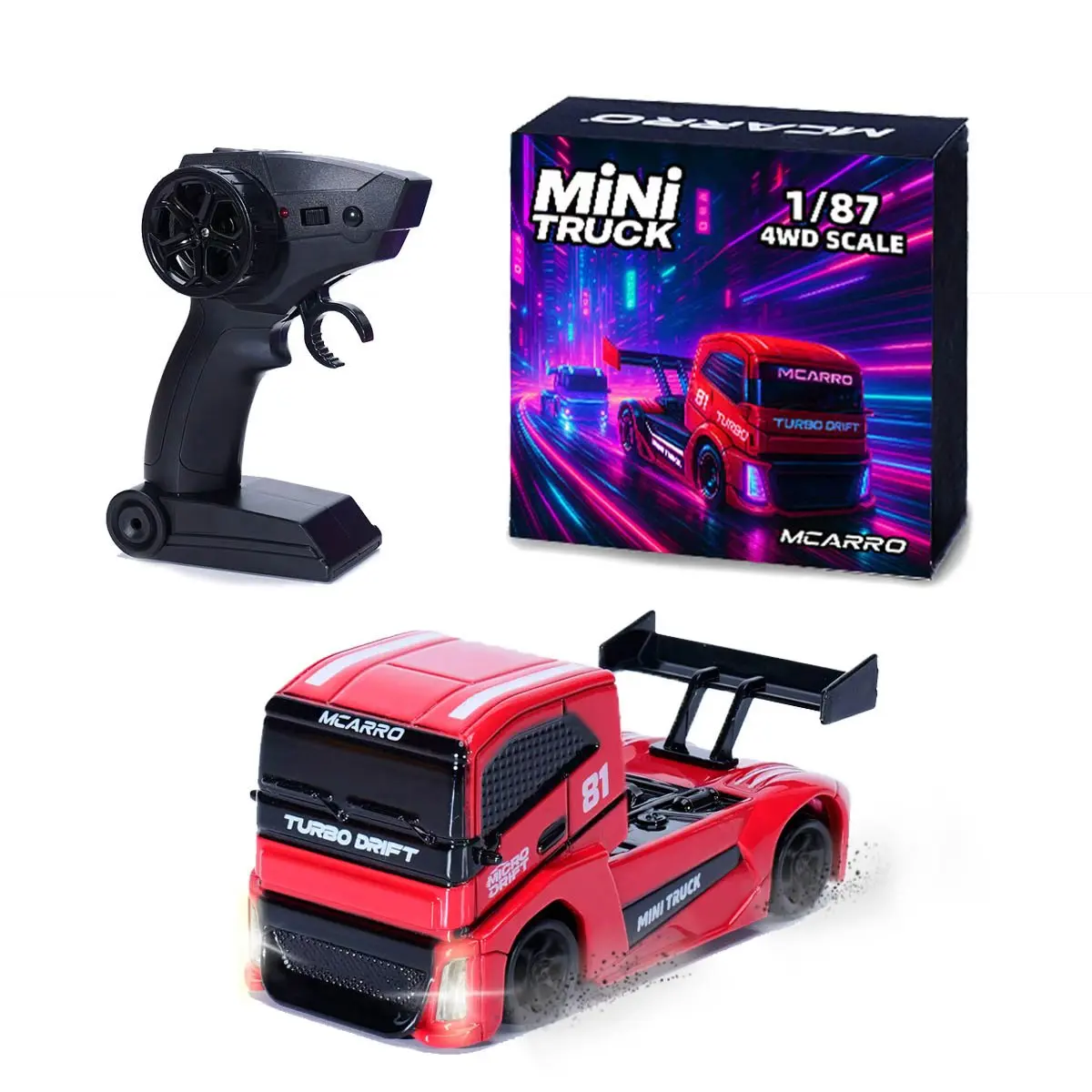 MCARRO MC081 1：87 4WD Truck Car Drift Car Remote Control Version