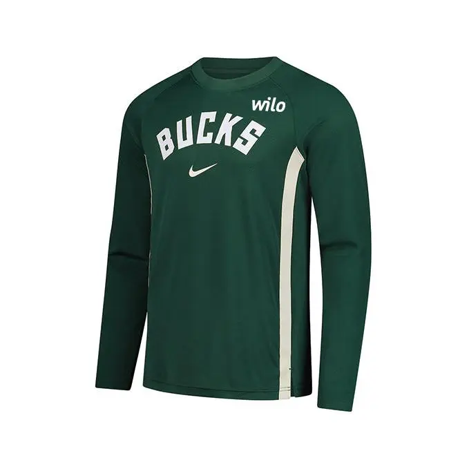 Nike 2025-26 Game Theatre Milwaukee Bucks Long Sleeve T-Shirt