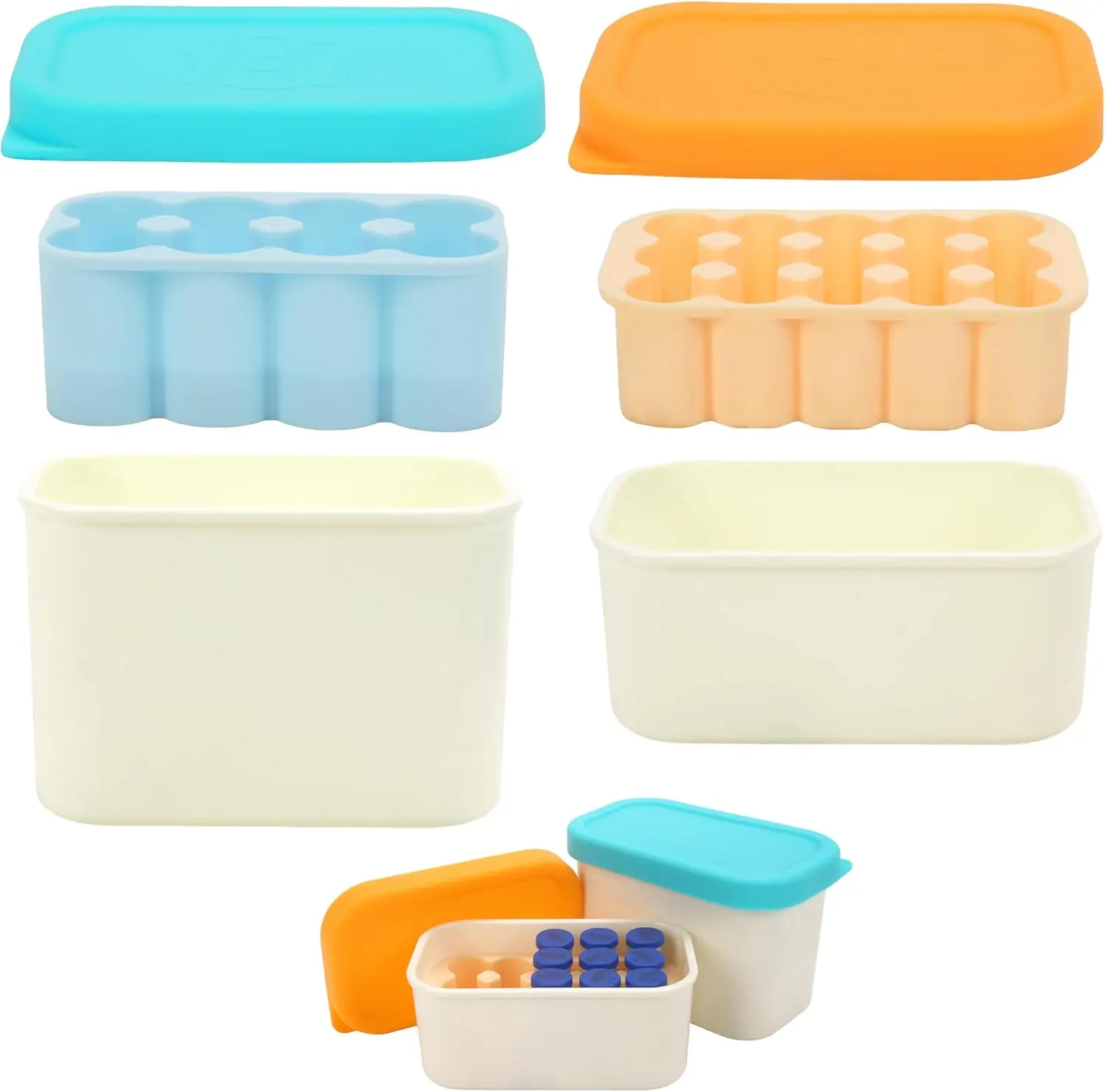 3ml and 5ml/10ml Vial Holder Peptide Storage Case - Fridge & Travel Cooler for Diabetic Care, Detachable Soft Insert, Triple-Layer Protection, Easy to Clean (2 Pack, Vials Not Included)