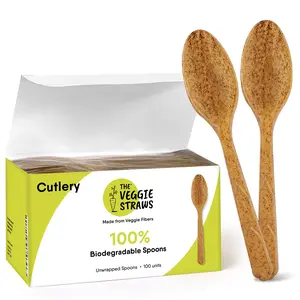 100% Biodegradable Veggie Spoons
