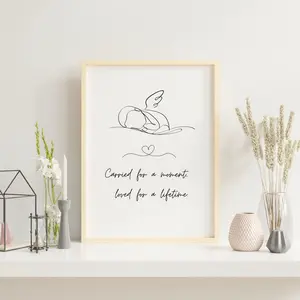 Miscarriage Memorial / Angel Baby Keepsake / Pregnancy Loss / Infant Loss / Remembrance Gift /Miscarriage Print Poster No Frame 
