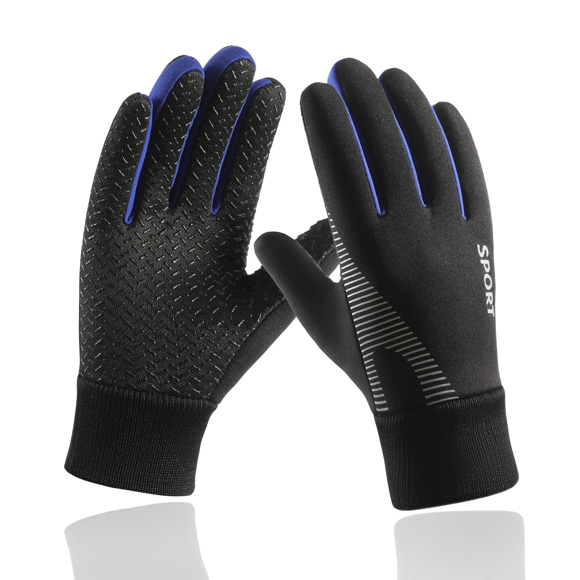 Kids Winter Gloves, Junior Cold Weather Windproof Fleece Warm Fit Breathable Gloves, Anti-Slip Grip Cycling Mittens, Ages 5-13, Boys & Girls