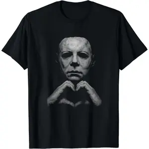 Horror Movie Inspired Graphic Tee, Spooky Season Retro Slasher Fan Unisex Casual Cotton Shirt