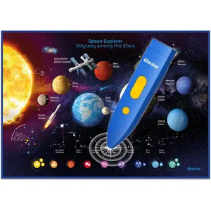 Bilingual Interactive Solar System Poster for Kids – Educational Talking Space Poster for Kids Aged 3-12, STEM Learning Toy, Ideal for Classroom & Home, Space-Themed Wall Decor