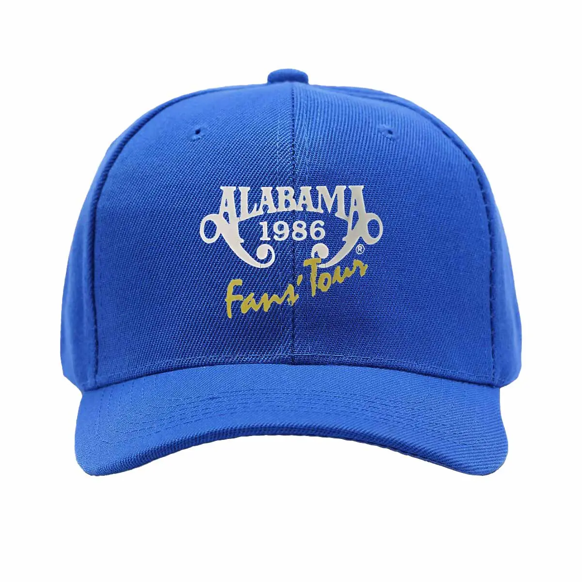 Vintage Alabama 1986 Fan Tour Truck Driver Hat Black Flat Edge Hat Country Band Unisex baseball cap
