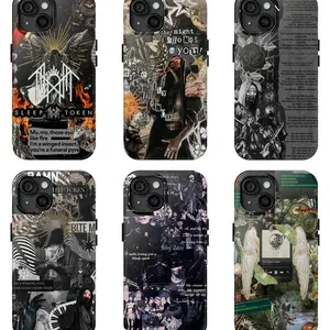 6 Styles Vinatge Sleep Token Tough Case Sleep Token Tour 2025 Gift For Fan Phone Accessories Phone Case for iPhone, Trending 25 5