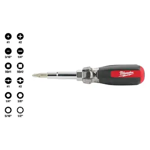 13-in-1 Multi-Tip Cushion Grip Combination Screwdriver