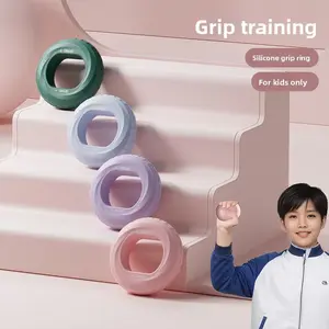 Silicone Grip Double Strength Female Wrist Strength Arm Muscle Children's Five Finger Hand Strength Rehabilitation Training Hand Strength Grip Ring