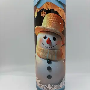 20oz Skinny Snowman Bottle - Reusable Drinkware