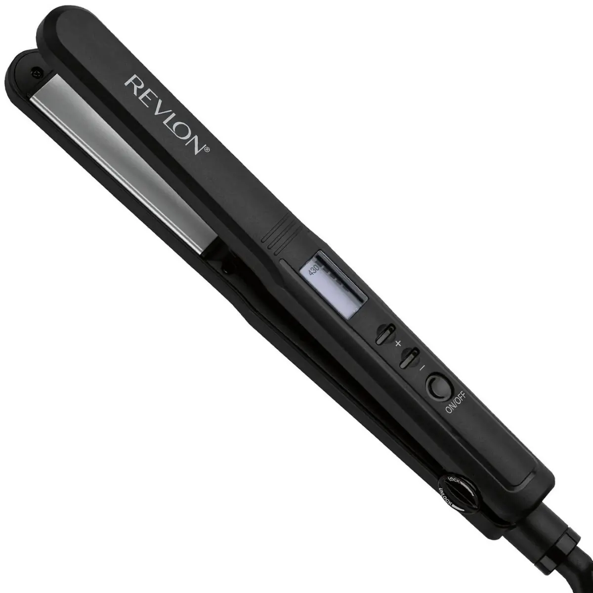 REVLON Smooth Ceramic Digital Flat Iron, 1-in Personal Care Hair Straightener for Beauty & Grooming