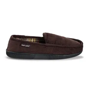 Men's Corduroy Moccasin with Flannel Lining