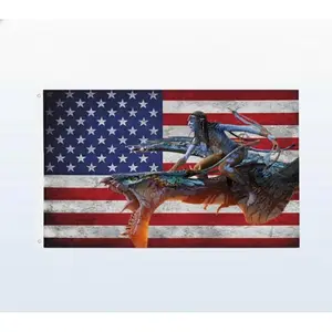 E.p.i.c N.e.y.t.i.r.i Riding I.kr.a.n USA Flag, Limited Edition Avatar Fan Decor