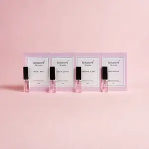 Enhanced Scents 3ML Sample Set 4 Scents 3ML Each Velvet Kiss Exotic Lotus Original Scent Pink Passion