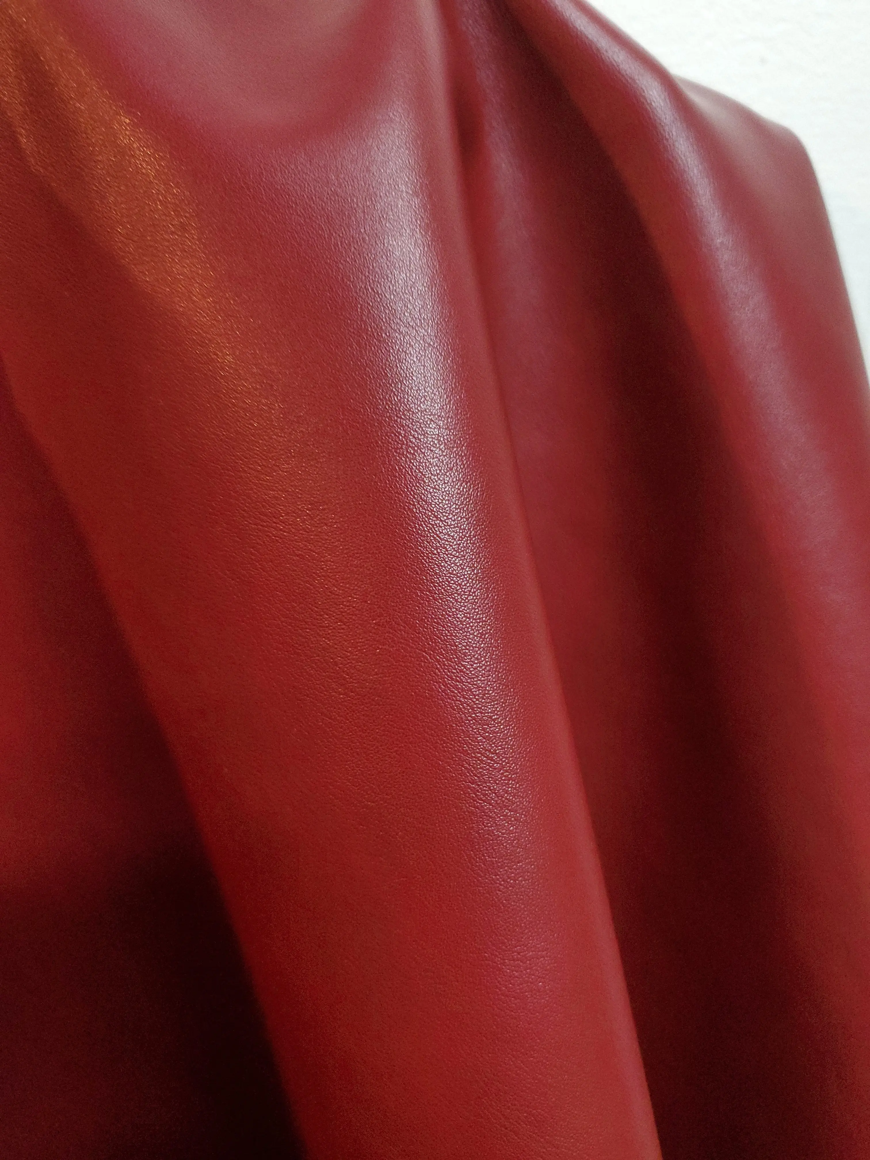 Burgundy Faux Vegan leather
