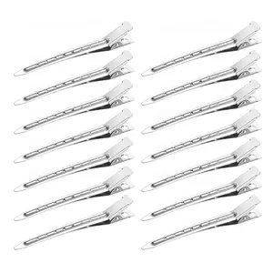40 count Duck Bill Clips, 3.5 Inch Hair Clips for Women, Rustproof Metal  Curl Clip with Holes for Hair Styling, Coloring, Salon Use for Thick Hair & Thin Hair,